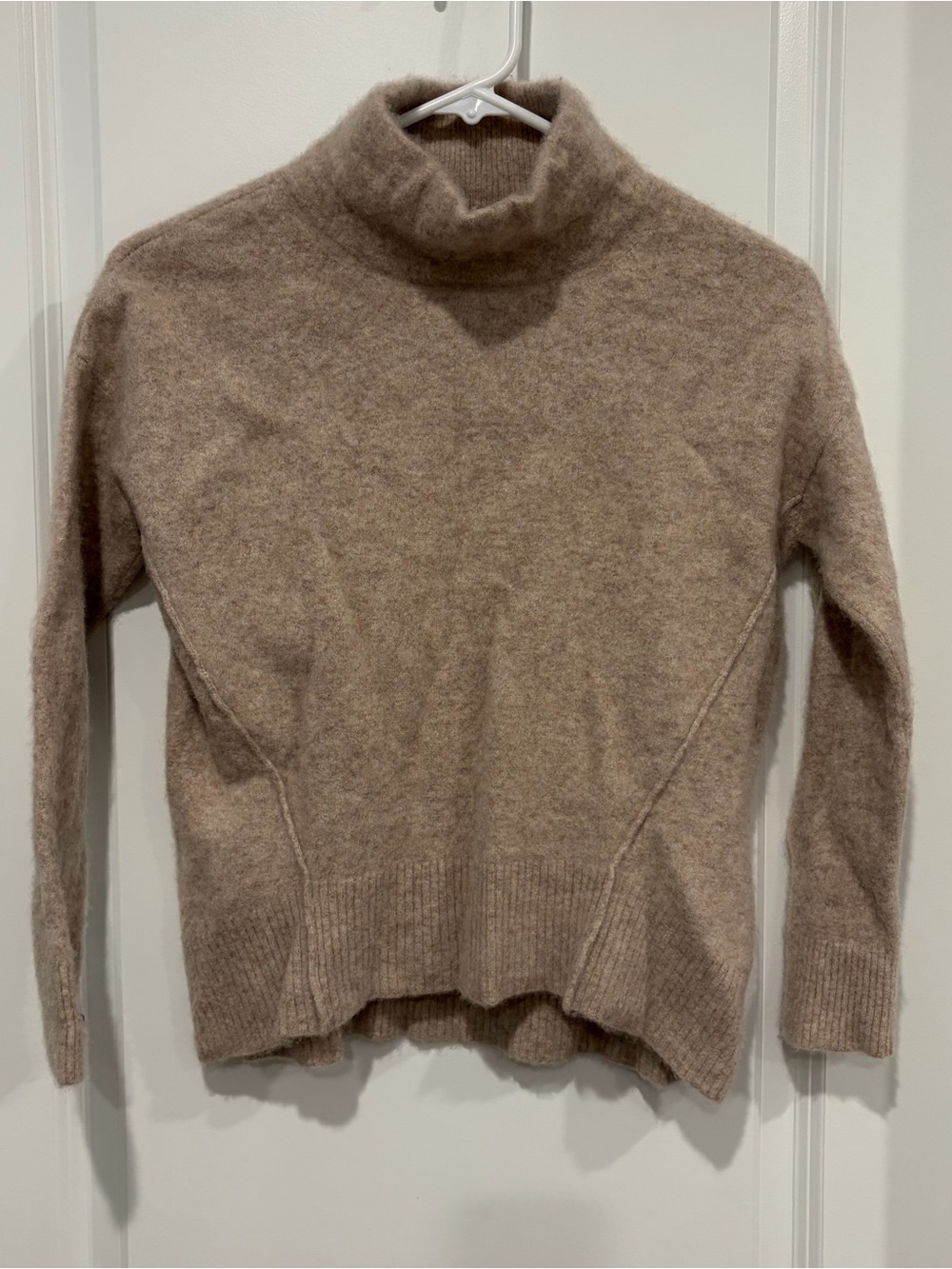 Cozy Taupe Turtleneck Sweater